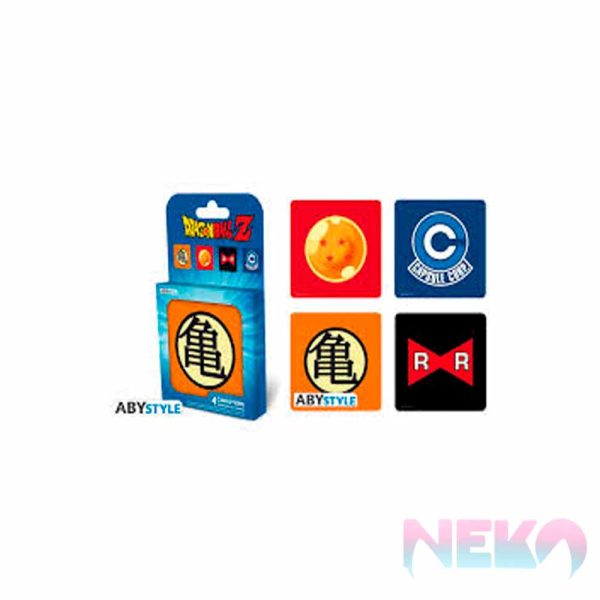 DRAGON BALL - Set 4 Coasters "Symbols"