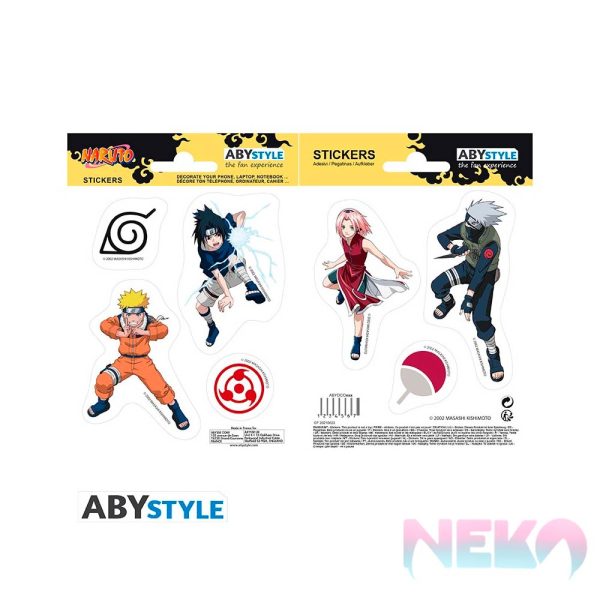 NARUTO - Stickers - 16x11cm/ 2 sheets - Team 7