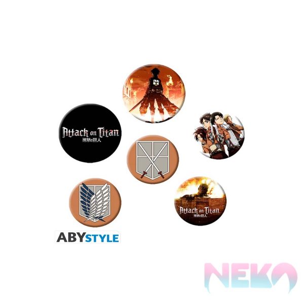 ATTACK ON TITAN - Badge Pack - Characters