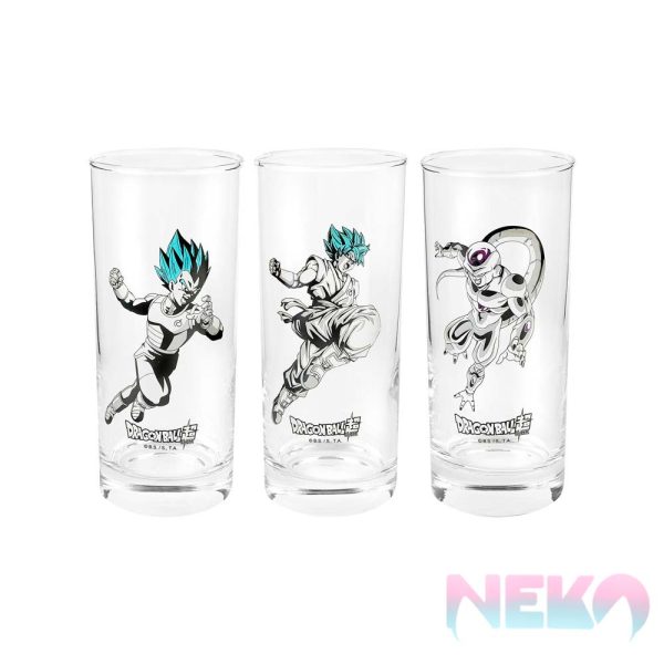 DRAGON BALL SUPER - 3 glass set