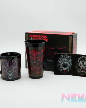 DUNGEONS & DRAGONS – Pck Glass XXL + Mug + 2 Coasters “Ampersand”