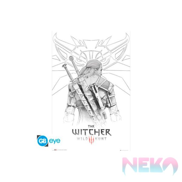 THE WITCHER - Poster Maxi 91.5x61 - Geralt Sketch