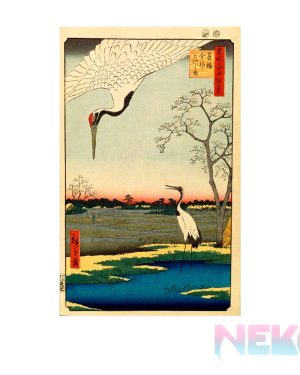 HIROSHIGE – Poster Maxi 91.5×61 – Minowa at Mikawashima EXCLU