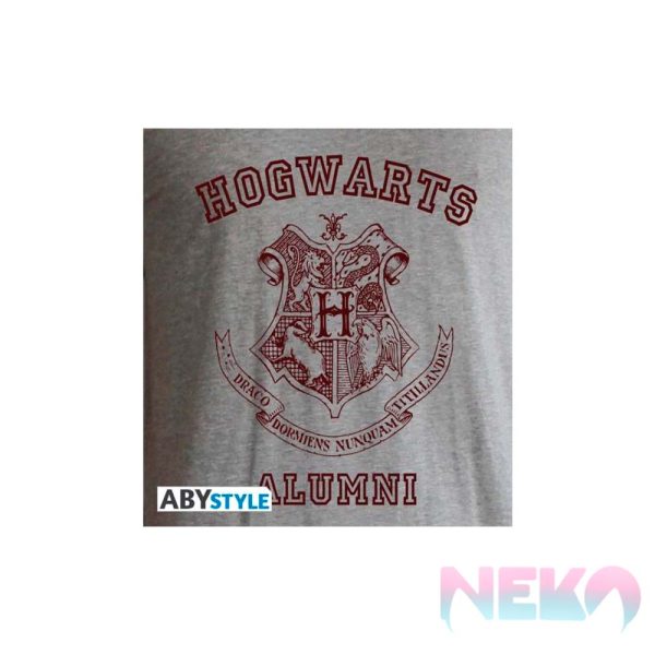 HARRY POTTER - Tshirt "Alumni" man SS grey & red - premium