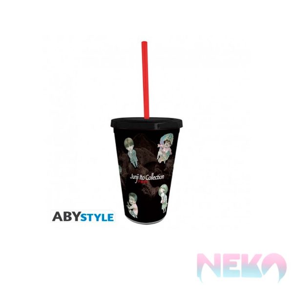 JUNJI ITO - Tumbler with straw - 470ml - Chibi Art