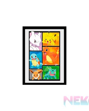POKEMON – Framed print “Comic panel”