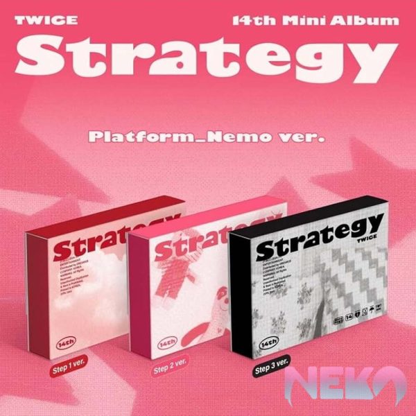 TWICE 14th Mini Album [STRATEGY] (Platform_Nemo Ver.) (Step 1 Ver. / Step 2 Ver. / Step 3 Ver.)