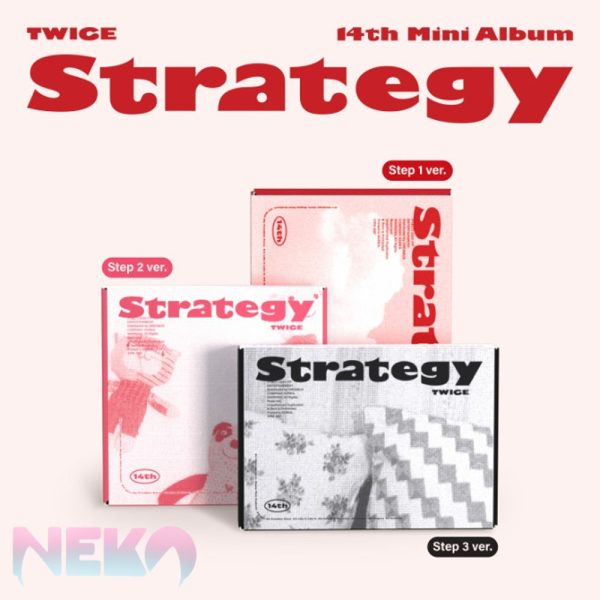 TWICE 14th Mini Album [STRATEGY] (Step 1 Ver. / Step 2 Ver. / Step 3 Ver.)